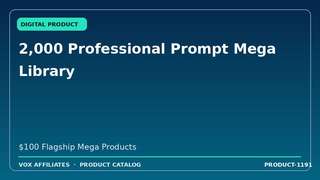2,000 Professional Prompt Mega Library