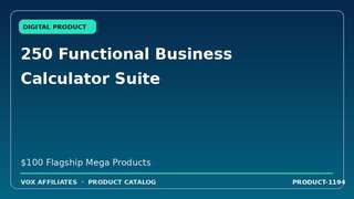 250 Functional Business Calculator Suite