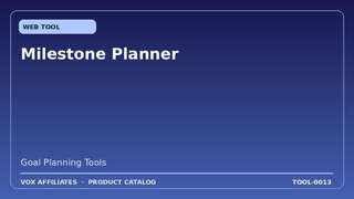 Milestone Planner