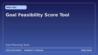 Goal Feasibility Score Tool