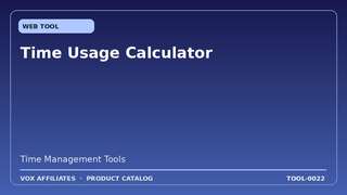 Time Usage Calculator
