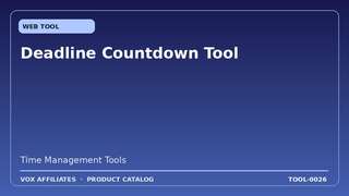 Deadline Countdown Tool