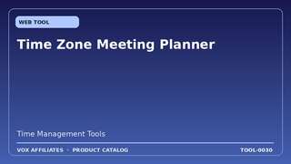 Time Zone Meeting Planner