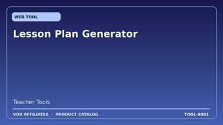 Lesson Plan Generator