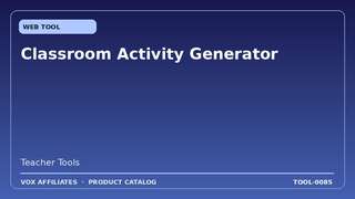 Classroom Activity Generator