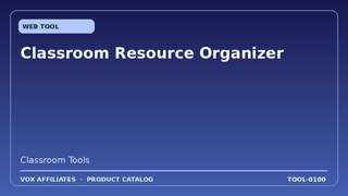 Classroom Resource Organizer