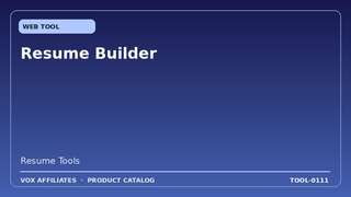 Resume Builder
