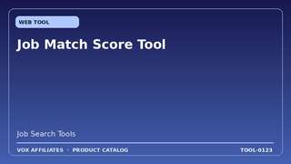 Job Match Score Tool