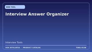 Interview Answer Organizer