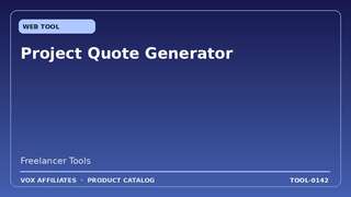 Project Quote Generator