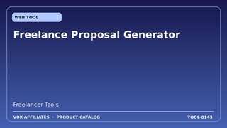 Freelance Proposal Generator