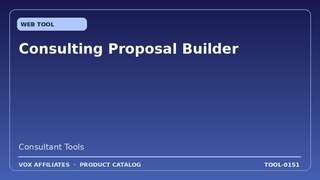 Consulting Proposal Builder