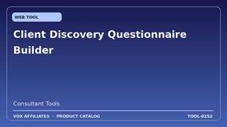 Client Discovery Questionnaire Builder