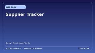 Supplier Tracker