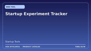 Startup Experiment Tracker