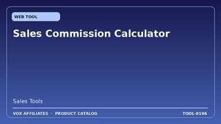 Sales Commission Calculator