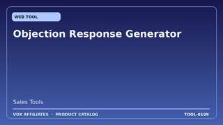 Objection Response Generator