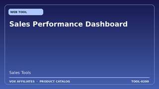Sales Performance Dashboard