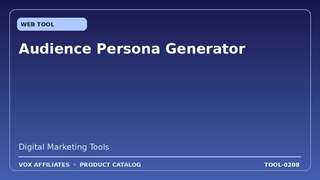 Audience Persona Generator