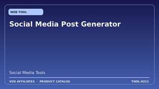 Social Media Post Generator