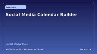 Social Media Calendar Builder