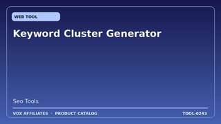 Keyword Cluster Generator