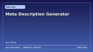 Meta Description Generator