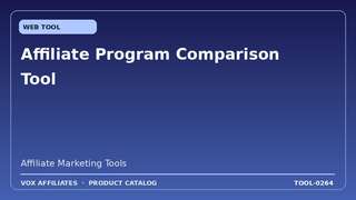 Affiliate Program Comparison Tool