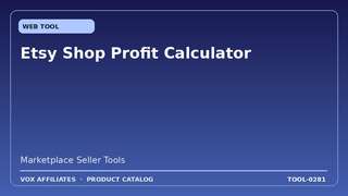 Etsy Shop Profit Calculator