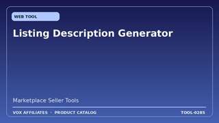 Listing Description Generator