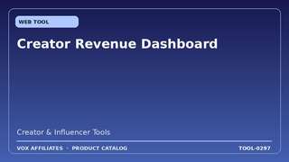 Creator Revenue Dashboard