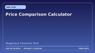 Price Comparison Calculator