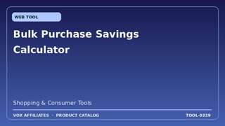 Bulk Purchase Savings Calculator