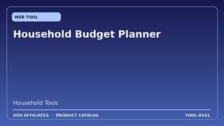 Household Budget Planner