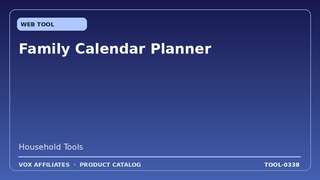 Family Calendar Planner