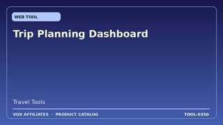 Trip Planning Dashboard