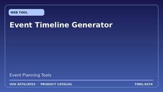 Event Timeline Generator