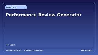Performance Review Generator