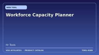 Workforce Capacity Planner