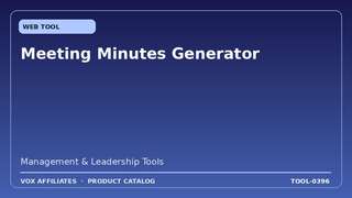 Meeting Minutes Generator