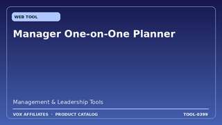 Manager One-on-One Planner