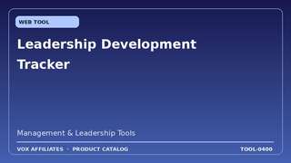 Leadership Development Tracker