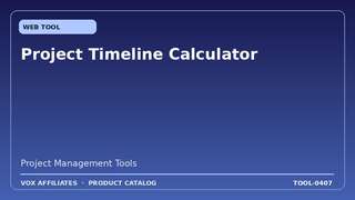 Project Timeline Calculator