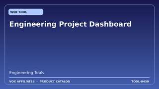 Engineering Project Dashboard