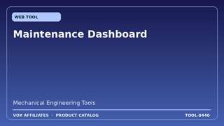 Maintenance Dashboard