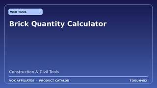 Brick Quantity Calculator