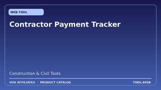 Contractor Payment Tracker