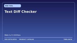 Text Diff Checker