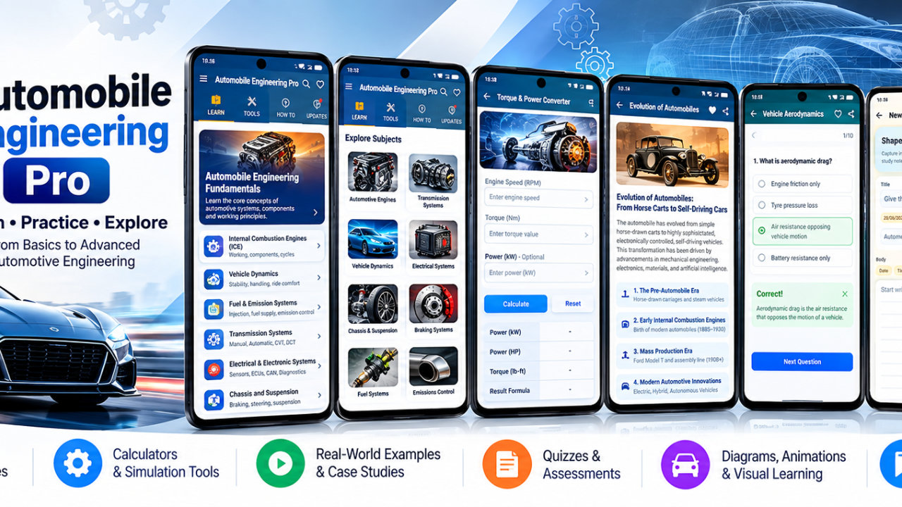 Automobile Engineering Pro - Android App