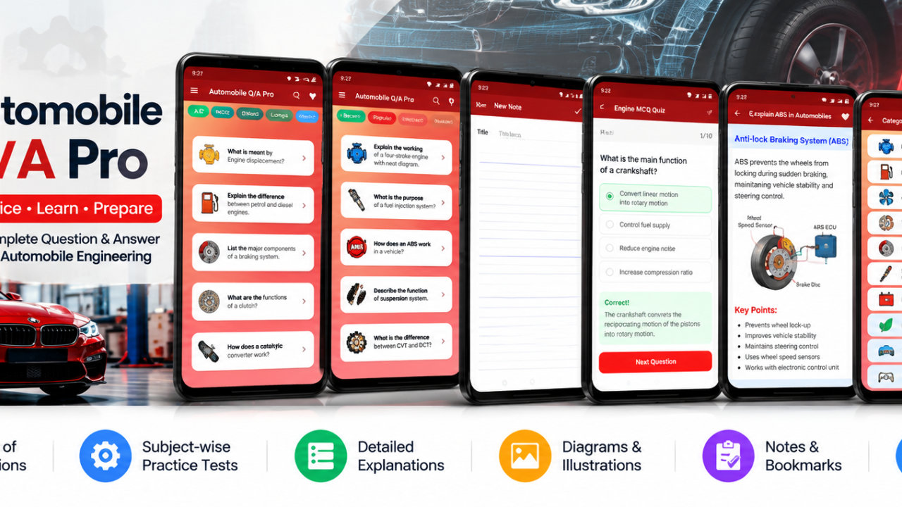 Automobile Q/A Pro - Android App
